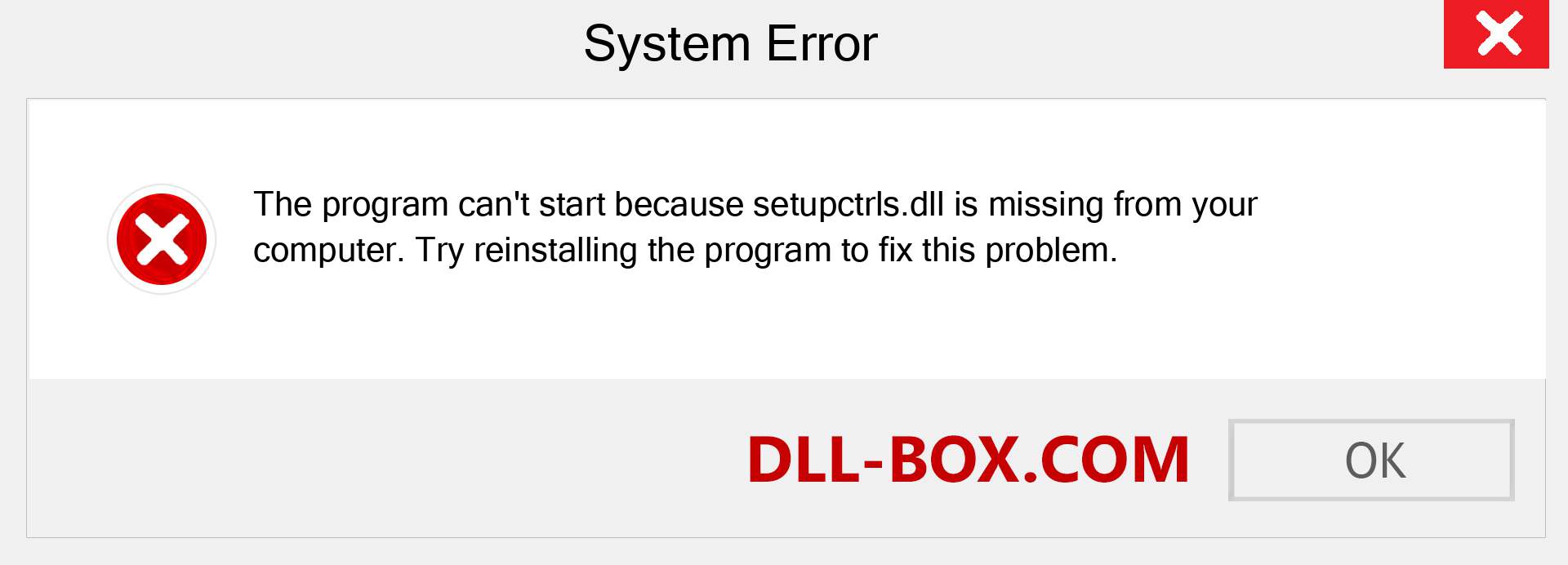  setupctrls.dll file is missing?. Download for Windows 7, 8, 10 - Fix  setupctrls dll Missing Error on Windows, photos, images